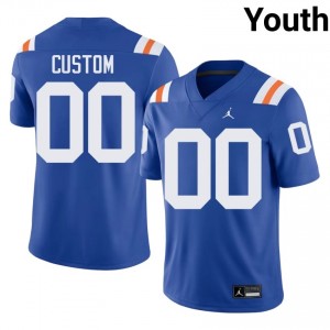 Durable Custom #00 Gators Royal Alternate Jersey | Youth University Football Swen Fan Gear 17154701