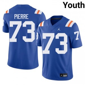 Top-Tier Daniel Pierre Louis #73 Gators Royal Alternate Jersey | Youth University Football Swen Fan Gear 85351184