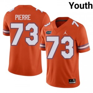 #73 Daniel Pierre Louis Florida Orange Jersey | Elite Embroidery Youth Player Football Gear 51387226