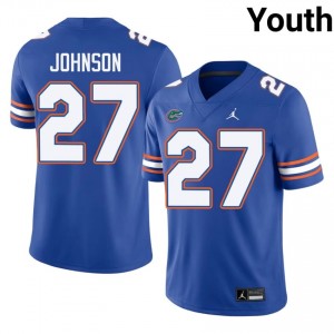 Dijon Johnson #27 UF Gators Jersey | Exclusive Royal College Football Youth Stitched 35521201