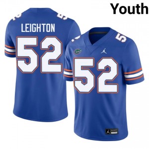 Dylan Leighton #52 Florida Gators Jersey | Gameday Royal College Football Youth Stitched 11028873