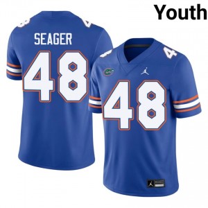 Erich Seager #48 Florida Gators Jersey | Gameday Royal College Football Youth Stitched 98510831