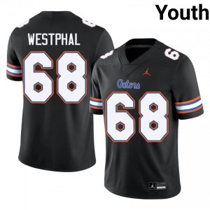 Black Fletcher Westphal #68 Florida Gators Jersey | Youth High School Football Moisture Wicking Stitched 46703975