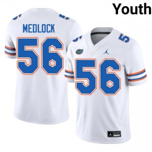 Gators Jahari Medlock #56 White Jersey | Premium Swen NCAA Football Youth Apparel 16250897