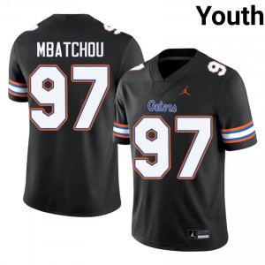 Black Joseph Mbatchou #97 UF Gators Jersey | Youth High School Football Fresh Stitched 95468162
