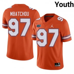 #97 Joseph Mbatchou Florida Gators Orange Jersey | Alumni Embroidery Youth Player Football Gear 50867401