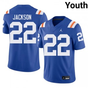 Durable Kahleil Jackson #22 Gators Royal Alternate Jersey | Youth University Football Swen Fan Gear 77210124