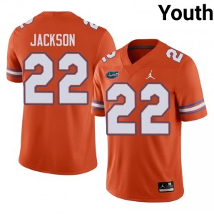 #22 Kahleil Jackson Florida Orange Jersey | Classic Embroidery Youth Player Football Gear 98144098