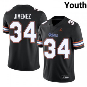 Black Kelvin Jimenez #34 UF Gators Jersey | Youth High School Football Limited Stitched 15574659