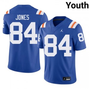 Elite Thread Micah Jones #84 Gators Royal Alternate Jersey | Youth University Football Stitch Fan Gear 54379877