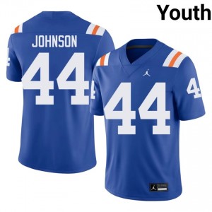 Durable Myles Johnson #44 Gators Royal Alternate Jersey | Youth University Football Swen Fan Gear 82349008