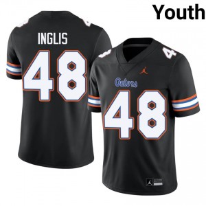 Black Nicholas Inglis #48 Florida Gators Jersey | Youth High School Football Licensed Stitched 43408780