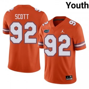 #92 Sebastian Scott Florida Gators Orange Jersey | Authentic Embroidery Youth Player Football Gear 53363433