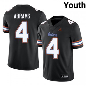 Black TJ Abrams #4 UF Gators Jersey | Youth High School Football Limited Stitched 79078419
