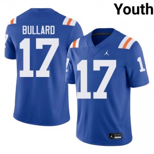 Elite Thread Titus Bullard #17 Gators Royal Alternate Jersey | Youth University Football Stitch Fan Gear 18817773