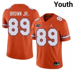 #89 Tripp Brown Jr. Florida Orange Jersey | Elite Embroidery Youth Player Football Gear 21885378