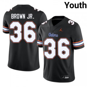 Black Vincent Brown Jr. #36 Florida Gators Jersey | Youth High School Football Licensed Stitched 26254632