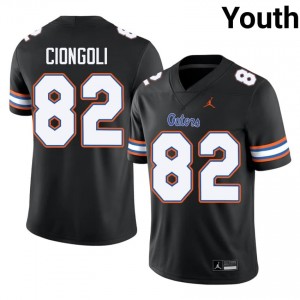 Black Ace Ciongoli #82 Florida Gators Jersey | Youth High School Football Moisture Wicking Stitched 83881420