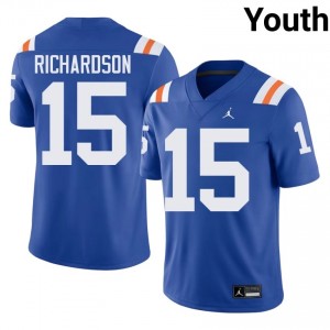 Officially Licensed Anthony Richardson #15 Gators Royal Alternate Jersey | Youth University Football Stitch Fan Gear 84169157