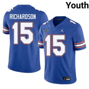 Anthony Richardson #15 Florida Gators Jersey | Iconic Royal College Football Youth Stitched 36788055