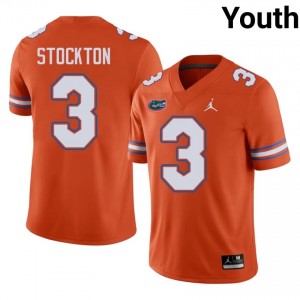 #3 Bailey Stockton Florida Gators Orange Jersey | Authentic Embroidery Youth Player Football Gear 30978337