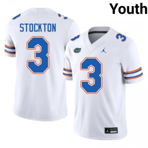 Gators Bailey Stockton #3 White Jersey | Premium Swen NCAA Football Youth Apparel 10087676