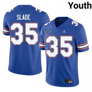 Brayden Slade #35 UF Gators Jersey | Exclusive Royal College Football Youth Stitched 51056870