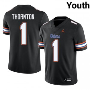 Black Bryce Thornton #1 UF Gators Jersey | Youth High School Football Fresh Stitched 99790161