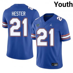 CJ Hester #21 Florida Gators Jersey | Gameday Royal College Football Youth Stitched 37073722