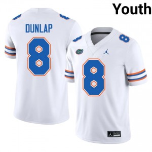 Gators Carlos Dunlap #8 White Jersey | Premium Swen NCAA Football Youth Apparel 36989354