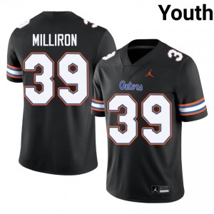 Black Carter Milliron #39 Florida Gators Jersey | Youth High School Football Licensed Stitched 55940576