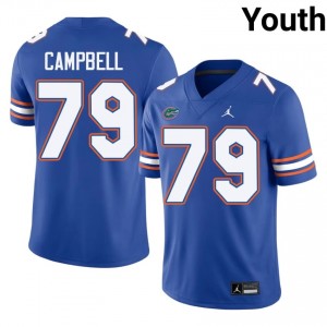 Chancellor Campbell #79 Florida Gators Jersey | Iconic Royal College Football Youth Stitched 66260783