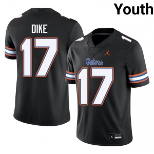 Black Chimere Dike #17 UF Gators Jersey | Youth High School Football Limited Stitched 92837555