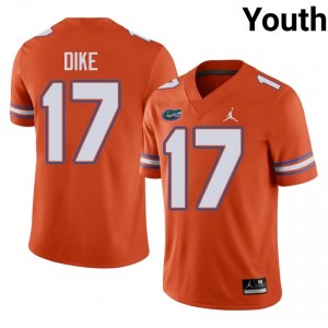 #17 Chimere Dike Florida Gators Orange Jersey | Authentic Embroidery Youth Player Football Gear 56919571