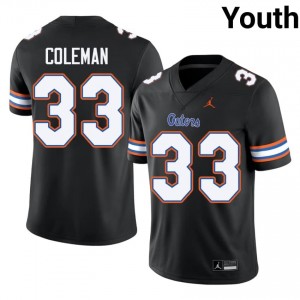 Black DJ Coleman #33 Florida Gators Jersey | Youth High School Football Licensed Stitched 53190076