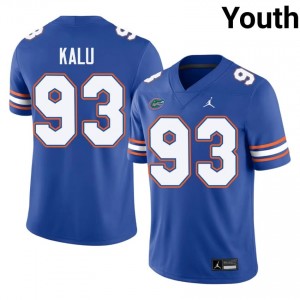 DK Kalu #93 UF Gators Jersey | Pro-Grade Royal College Football Youth Stitched 21267491