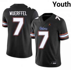 Black Danny Wuerffel #7 Florida Gators Jersey | Youth High School Football Licensed Stitched 59419057