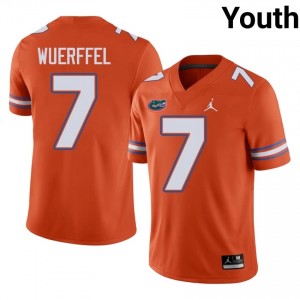 #7 Danny Wuerffel Florida Orange Jersey | Elite Embroidery Youth Player Football Gear 10897397