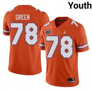 #78 Desmond Green Florida Orange Jersey | Elite Embroidery Youth Player Football Gear 55906010