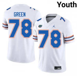 Gators Desmond Green #78 White Jersey | Genuine Stitch NCAA Football Youth Apparel 99652178