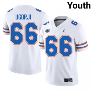 Gators Emeka Ugorji #66 White Jersey | Pro Cut Stitch NCAA Football Youth Apparel 63386243