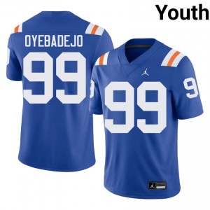 Top-Tier Emmanuel Oyebadejo #99 Gators Royal Alternate Jersey | Youth University Football Swen Fan Gear 82360286