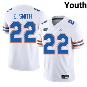 Gators Emmitt Smith #22 White Jersey | Pro Cut Stitch NCAA Football Youth Apparel 79915478