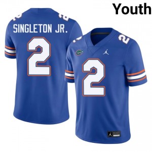 Eric Singleton Jr. #2 UF Gators Jersey | Exclusive Royal College Football Youth Stitched 10490622