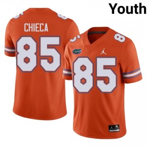 #85 Evan Chieca Florida Orange Jersey | Elite Embroidery Youth Player Football Gear 58384811
