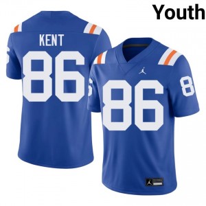 Officially Licensed Heze Kent #86 Gators Royal Alternate Jersey | Youth University Football Stitch Fan Gear 52114564