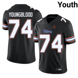 Black Jack Youngblood #74 UF Gators Jersey | Youth High School Football Fresh Stitched 42572405