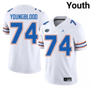 Gators Jack Youngblood #74 White Jersey | Essential Swen NCAA Football Youth Apparel 38888161