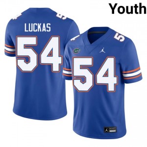 Javarii Luckas #54 UF Gators Jersey | Exclusive Royal College Football Youth Stitched 34318798