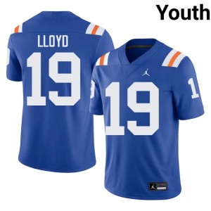 Officially Licensed Jaylen Lloyd #19 Gators Royal Alternate Jersey | Youth University Football Stitch Fan Gear 55516600